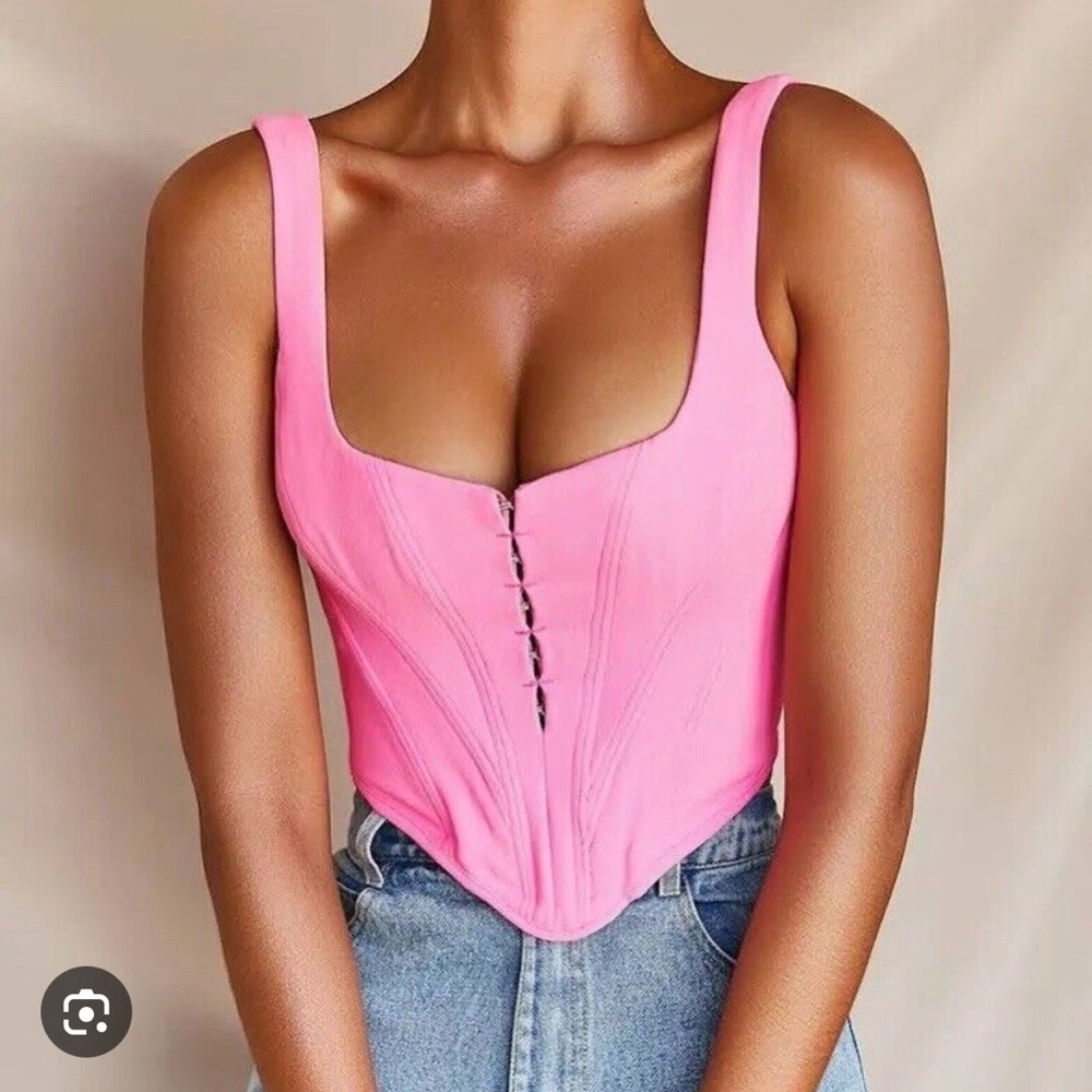Pink corset top house of cb
